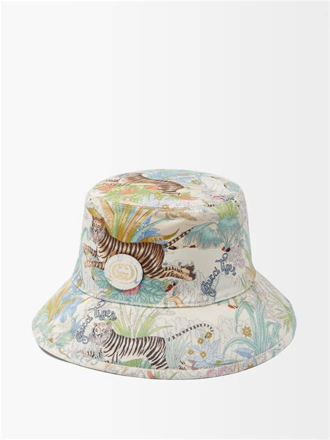 gucci bucket hat tiger|Gucci tiger shopper.